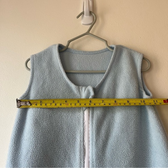 Baby Sleep Sack Light Blue Fleece Wearable Blanket Infant 6–12M Unisex Winter - Picture 4 of 6